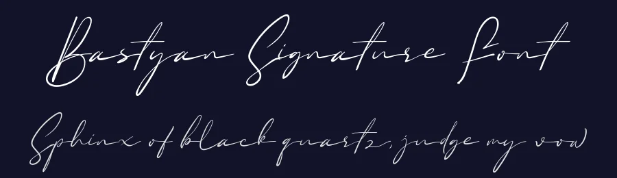 Bastyan Signature Font by Aqeel_Art — Script Handwritten Font — thumbnail 2