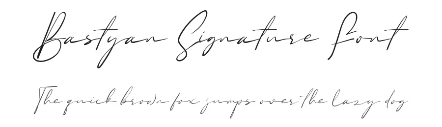 Bastyan Signature Font by Aqeel_Art — Script Handwritten Font