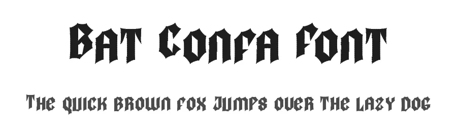 Bat Confa Font by noahtype — Blackletter Font