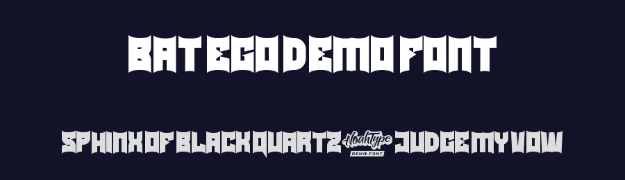 Bat Ego Demo Font by NoahType Studio — Display Font — thumbnail 2