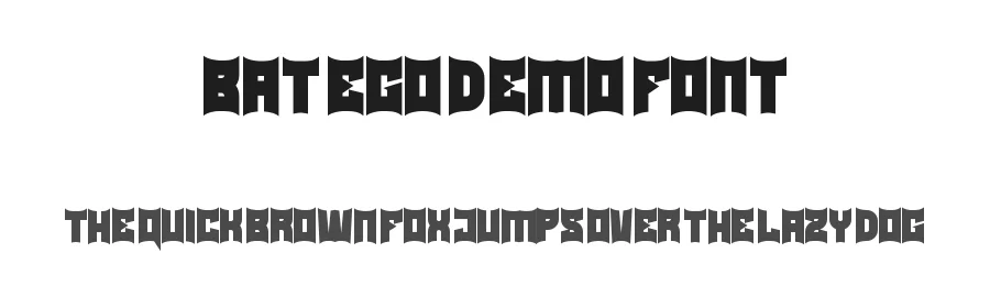 Bat Ego Demo Font by NoahType Studio — Display Font