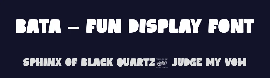 Bata – Fun Display Font by Almarkha Type — Display Font — thumbnail 2