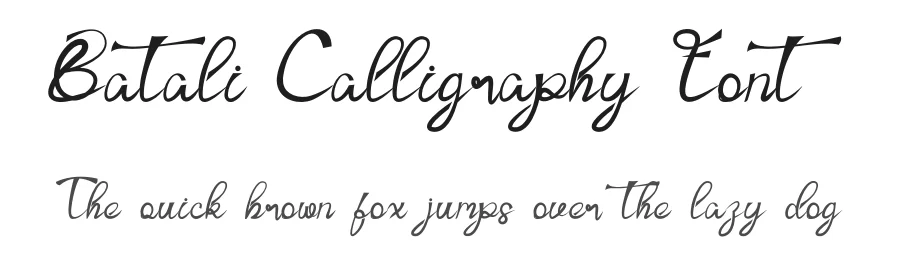 Batali Calligraphy Font by andikastudio — Script Handwritten Font