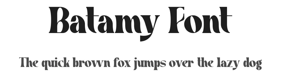 Batamy Font by Marvadesign — Serif Font