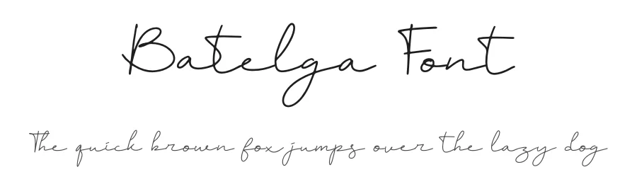 Batelga Font by Denustudios — Script Handwritten Font