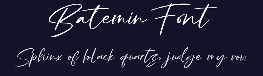 Batemin Font by Rantautype — Script Handwritten Font — thumbnail 2