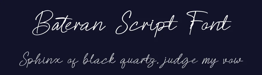 Bateran Script Font by Rvandtype — Script Handwritten Font — thumbnail 2