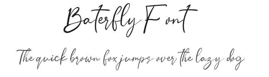 Baterfly Font by inermediaSTUDIO — Script Handwritten Font