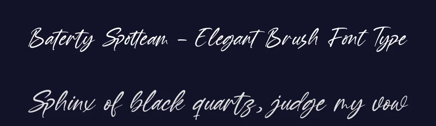Baterty Spotteam – Elegant Brush Font Type by letterenastudios — Script Handwritten Font — thumbnail 2