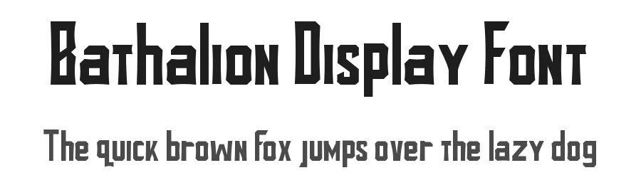 Bathalion Display Font by Rantautype — Display Font
