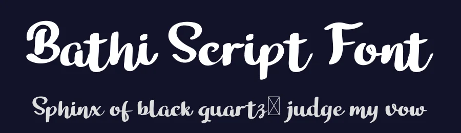 Bathi Script Font by twinletter — Script Handwritten Font — thumbnail 2