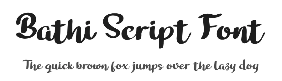 Bathi Script Font by twinletter — Script Handwritten Font
