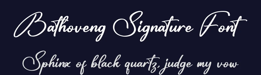 Bathoveng Signature Font by glorytype — Script Handwritten Font — thumbnail 2