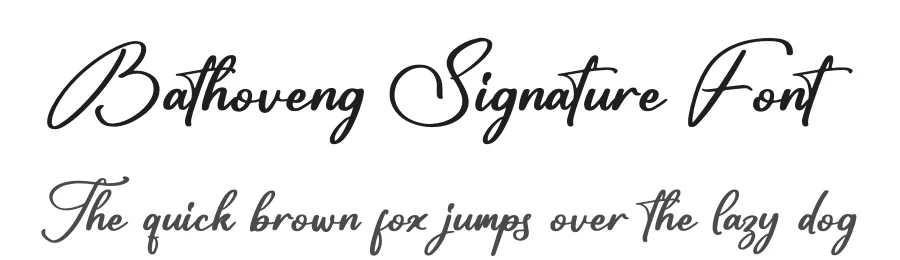 Bathoveng Signature Font by glorytype — Script Handwritten Font