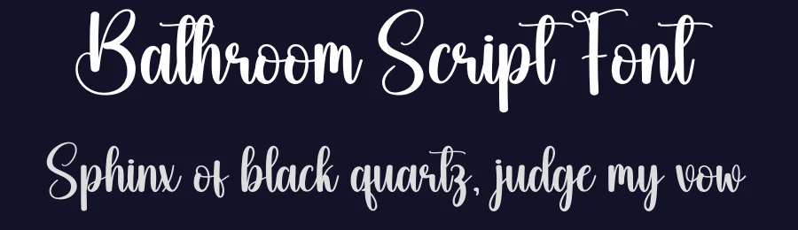 Bathroom Script Font by creativeletter — Script Handwritten Font — thumbnail 2