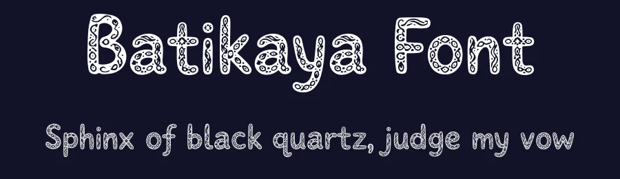 Batikaya Font by letterhanna — Decorative Font — thumbnail 2