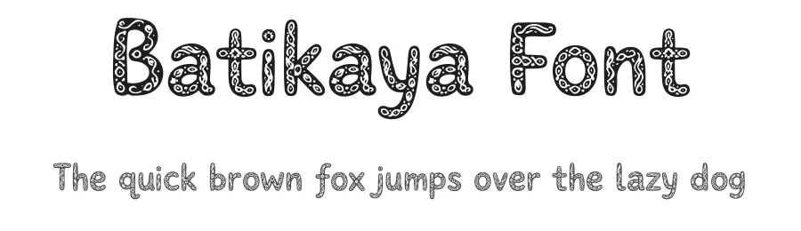 Batikaya Font by letterhanna — Decorative Font