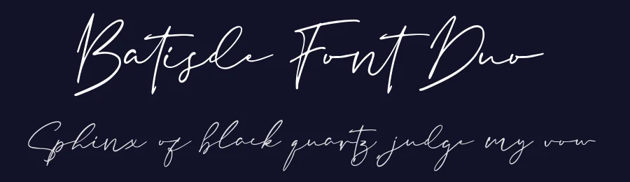 Batisde Font Duo by Vultype Co. — Script Handwritten Font — thumbnail 2