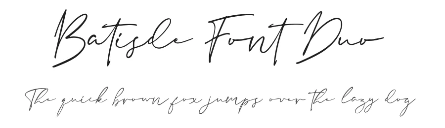 Batisde Font Duo by Vultype Co. — Script Handwritten Font