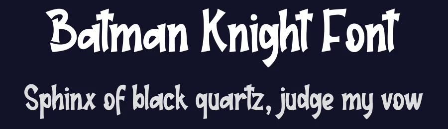 Batman Knight Font by creativeletter — Display Font — thumbnail 2