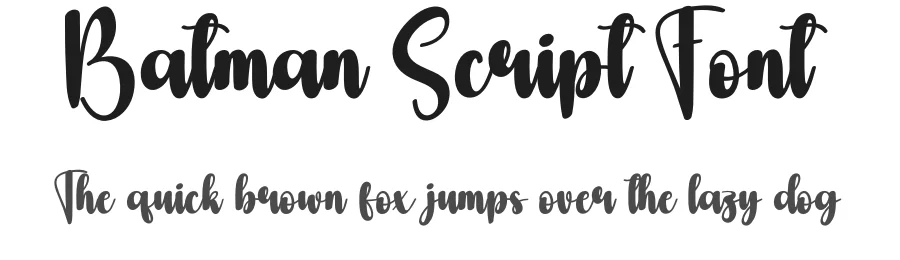 Batman Script Font by andikastudio — Script Handwritten Font
