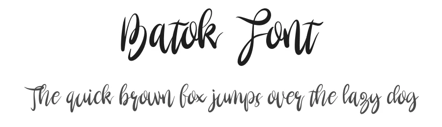 Batok Font by khalwastudio — Script Handwritten Font
