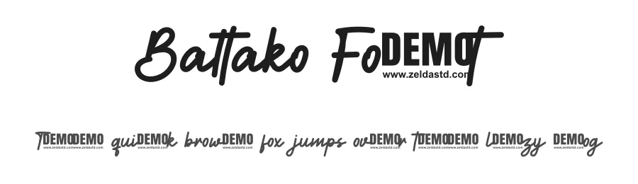 Battako Font by didiksaputra — Script Handwritten Font