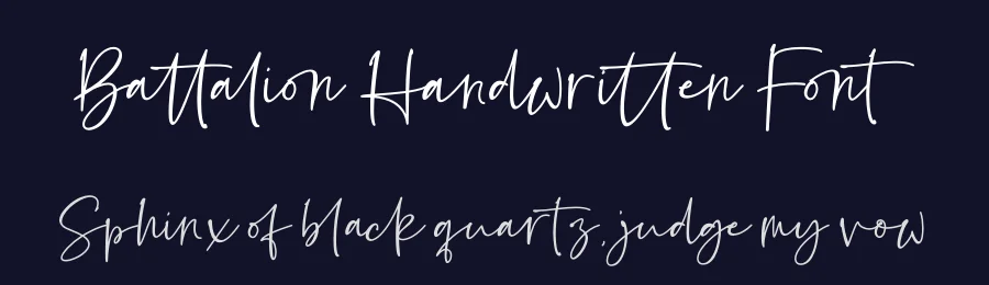 Battalion Handwritten Font by fikryal — Script Handwritten Font — thumbnail 2