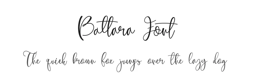 Battara Font by nestype — Script Handwritten Font