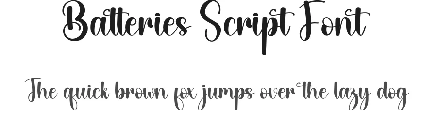 Batteries Script Font by creativeletter — Script Handwritten Font