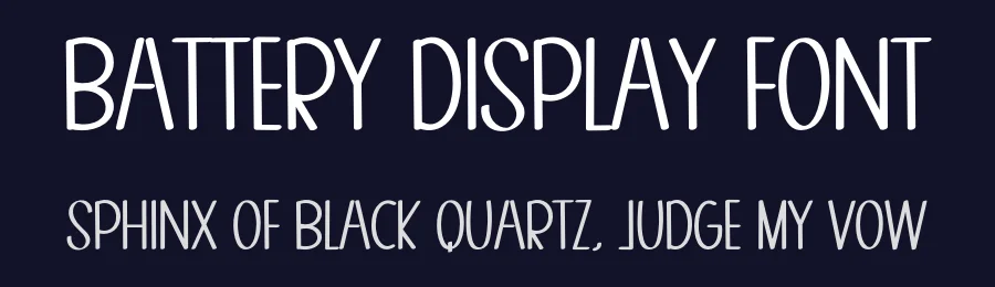 Battery Display Font by inermediaSTUDIO — Display Font — thumbnail 2