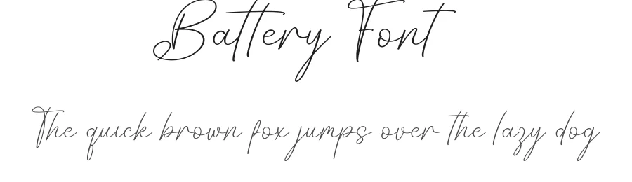 Battery Font by creativeletter — Script Handwritten Font