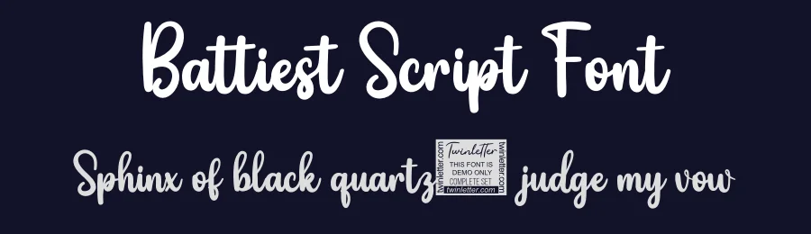 Battiest Script Font by twinletter — Script Handwritten Font — thumbnail 2