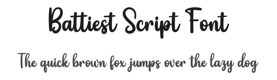 Battiest Script Font by twinletter — Script Handwritten Font