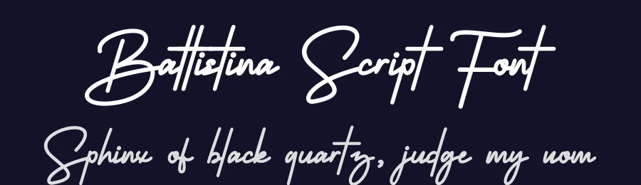 Battistina Script Font by JNJ studio — Script Handwritten Font — thumbnail 2