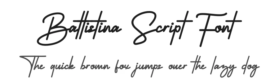 Battistina Script Font by JNJ studio — Script Handwritten Font