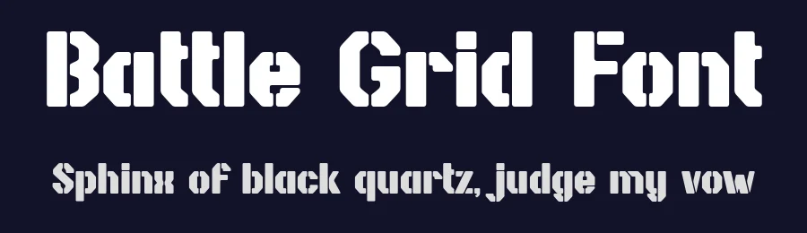Battle Grid Font by BearyType Studio — Display Font — thumbnail 2