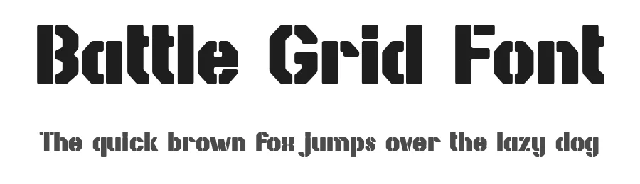 Battle Grid Font by BearyType Studio — Display Font