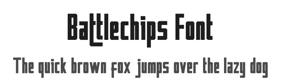 Battlechips Font by fontkong — Display Font
