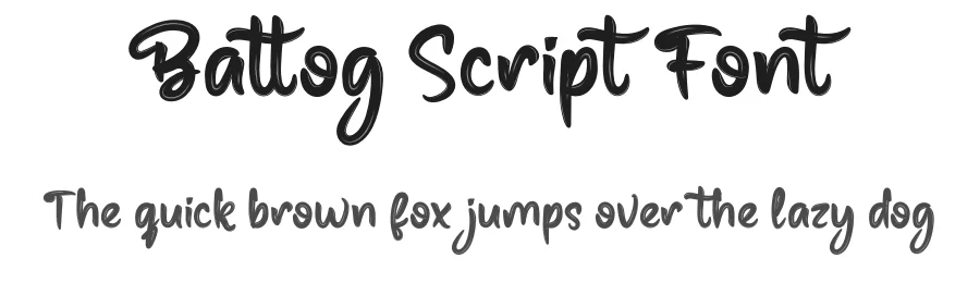 Battog Script Font by productype — Script Handwritten Font