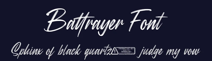 Battrayer Font by fontkong — Script Handwritten Font — thumbnail 2