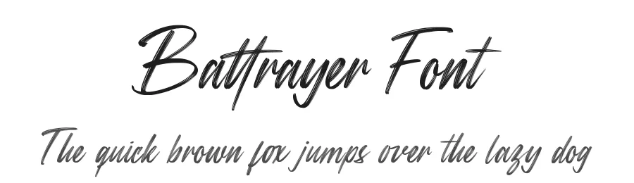 Battrayer Font by fontkong — Script Handwritten Font