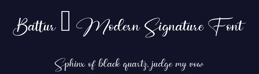 Battur – Modern Signature Font by yontype — Script Handwritten Font — thumbnail 2