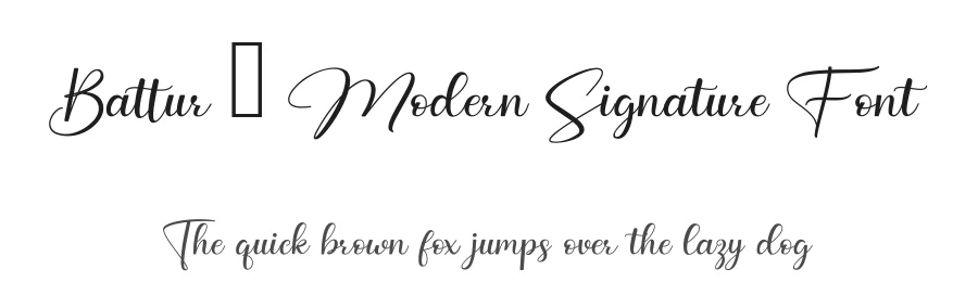 Battur – Modern Signature Font by yontype — Script Handwritten Font
