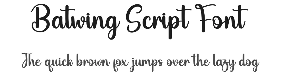 Batwing Script Font by andikastudio — Script Handwritten Font