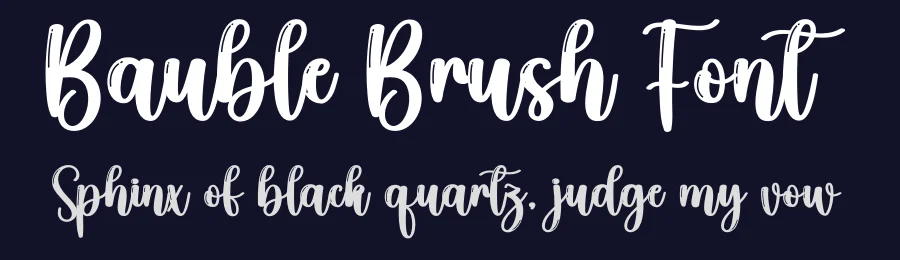 Bauble Brush Font by creativeletter — Script Handwritten Font — thumbnail 2