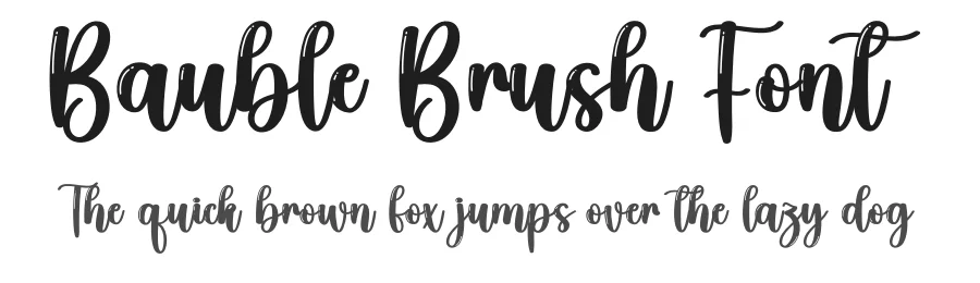 Bauble Brush Font by creativeletter — Script Handwritten Font