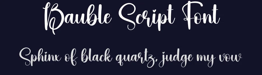 Bauble Script Font by creativeletter — Script Handwritten Font — thumbnail 2