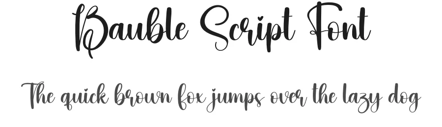 Bauble Script Font by creativeletter — Script Handwritten Font