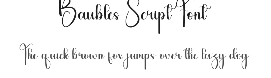 Baubles Script Font by andikastudio — Script Handwritten Font
